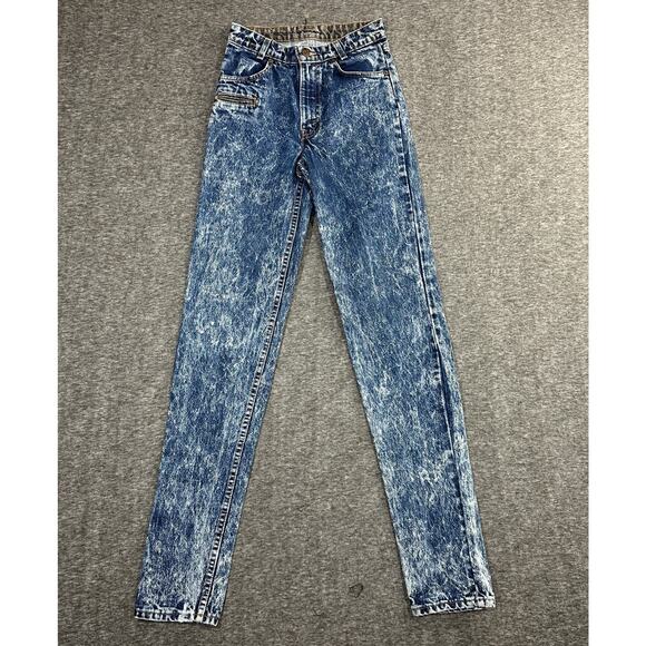 Vintage 80's Levi's Acid Wash Jeans Student Fit Womens 27x35 - Picture 1 of 7